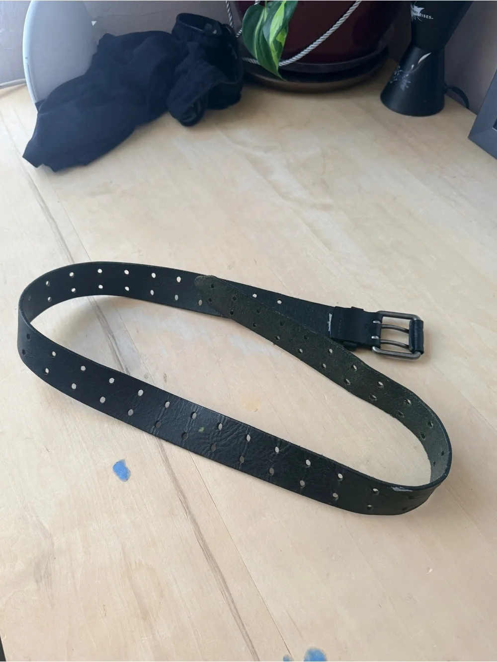 Lucky Brand Women's Belt - Double Buckle Black - small Flaw